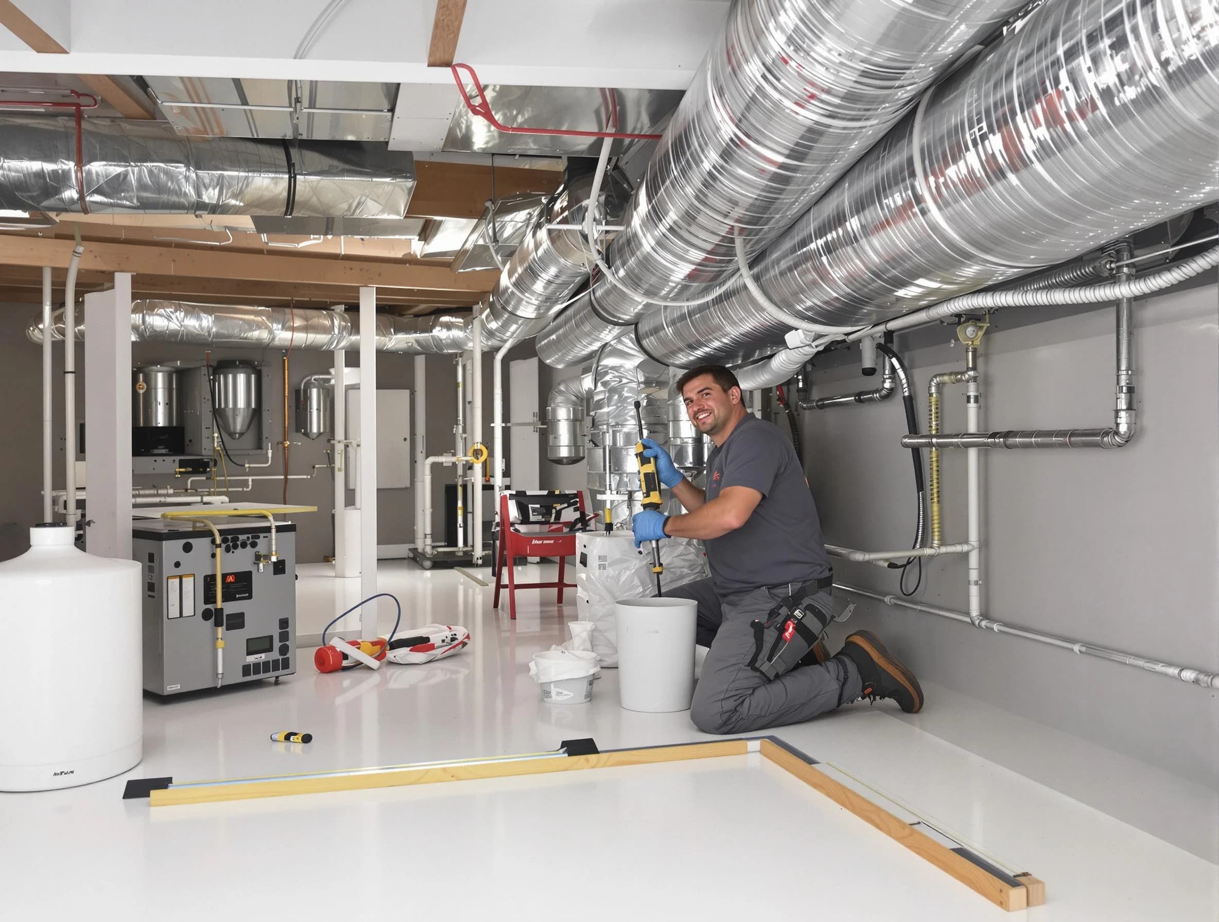 Professional duct sealing service by Thompson's Station Air Duct Cleaning in Thompson's Station