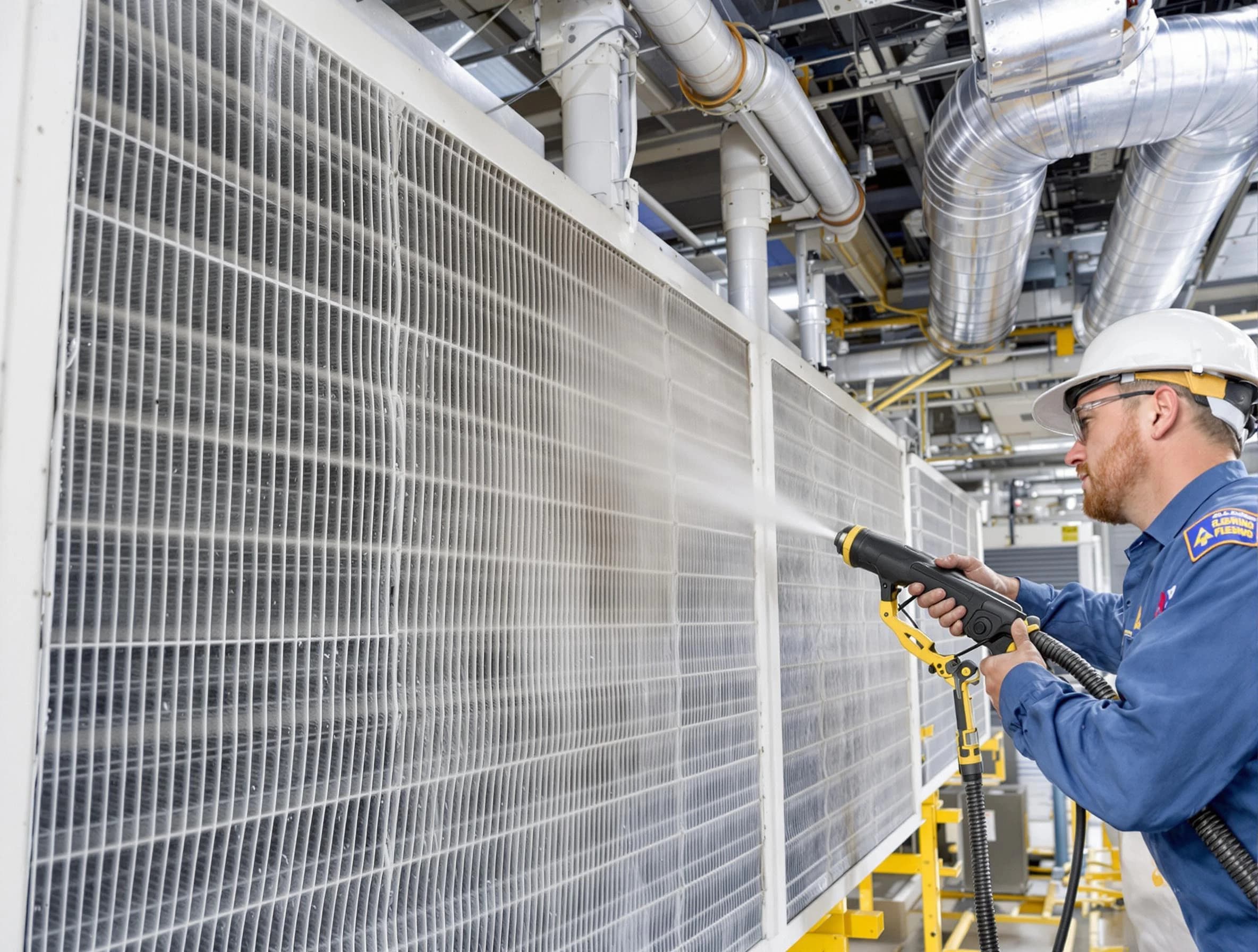 Professional commercial coil cleaning by Thompson's Station Air Duct Cleaning in Thompson's Station