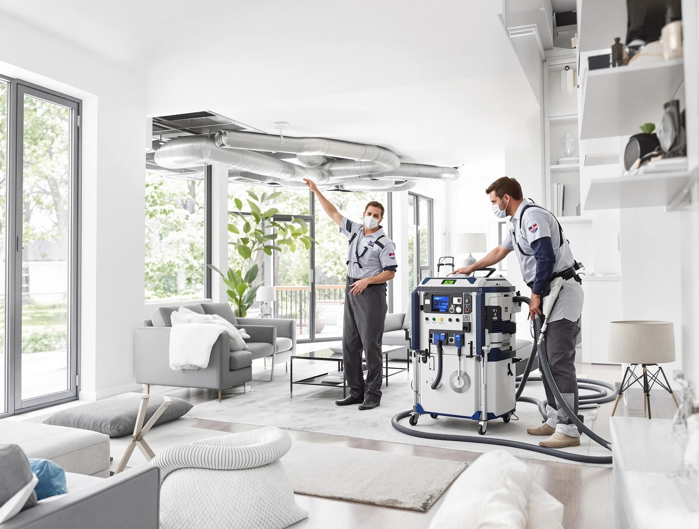 Thompson's Station Air Duct Cleaning professional conducting pure air duct cleaning with state-of-the-art equipment in Thompson's Station