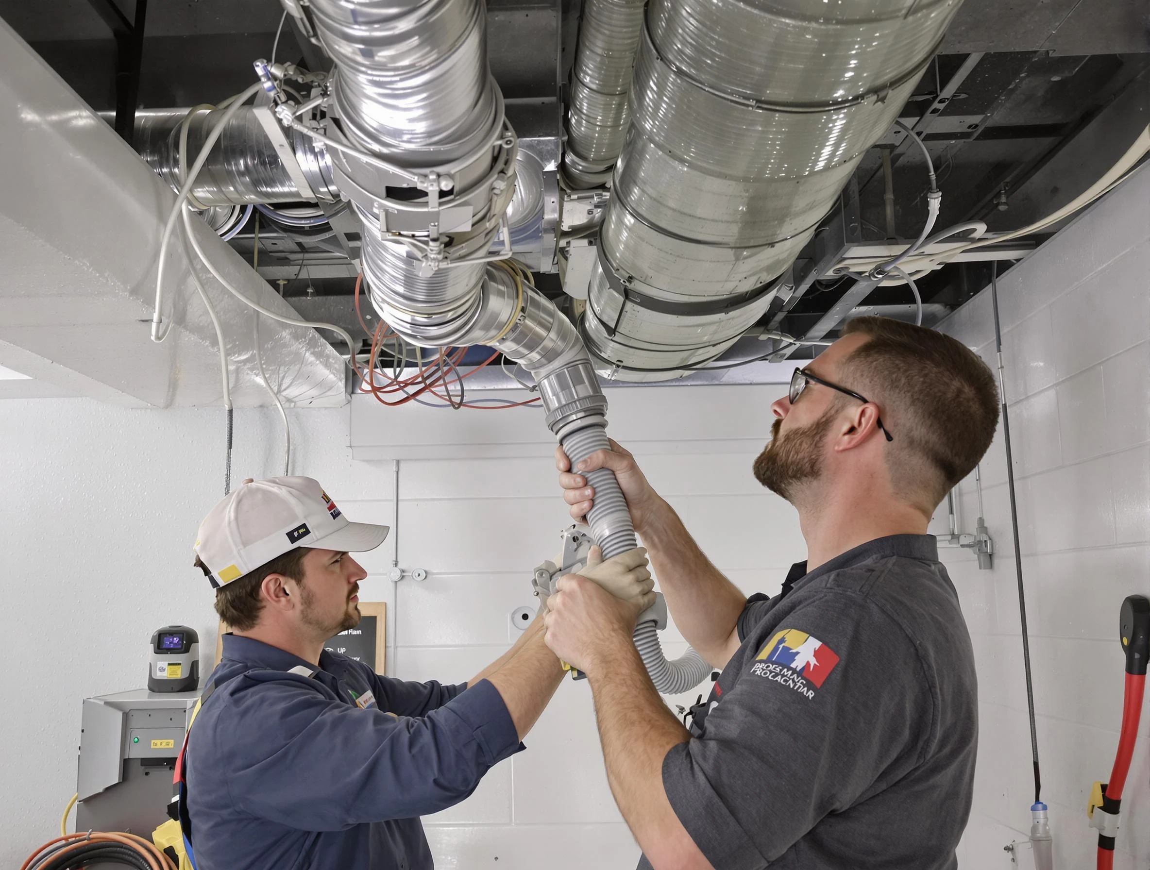 Thompson's Station Air Duct Cleaning technician performing thorough AC duct cleaning in Thompson's Station